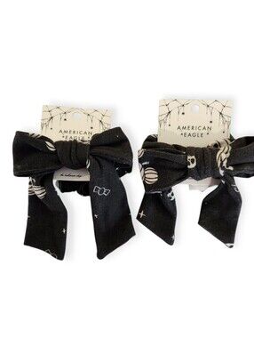 American Eagle Outfitters Disney Halloween Mickey Pumpkin Hair Ties Bundle Of 2
